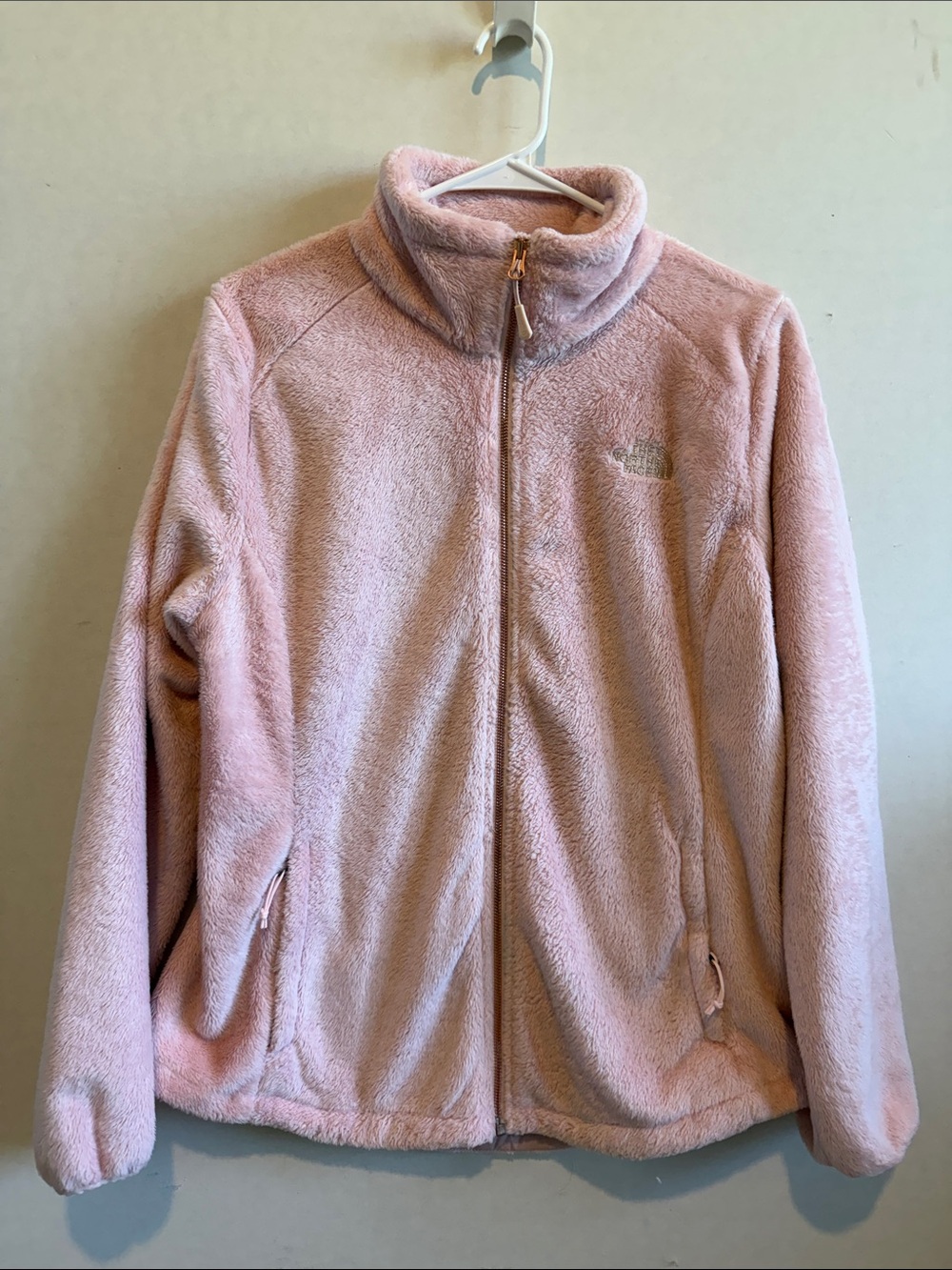 The North Face Women's Light Pink Osito Fleece Zip Jacket